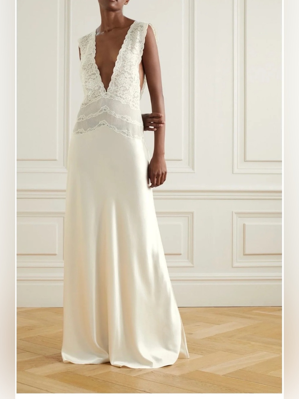 ISO Saint Laurent Satin Crepe Dress